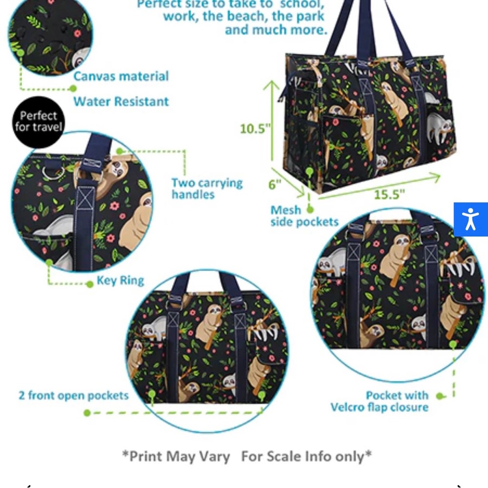 Sloth Utility Tote - Picture 5 of 5